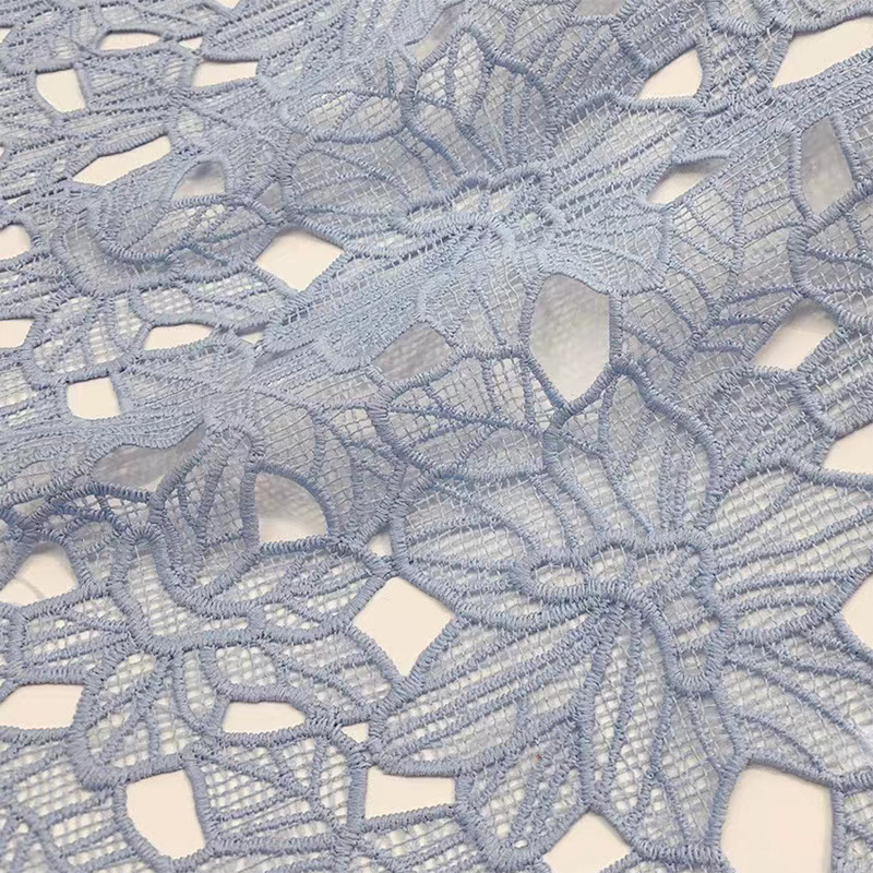 Milk Silk Lace Polyester Chemical Lace fabric Guipure Border Decoration Lace fabrics supplier